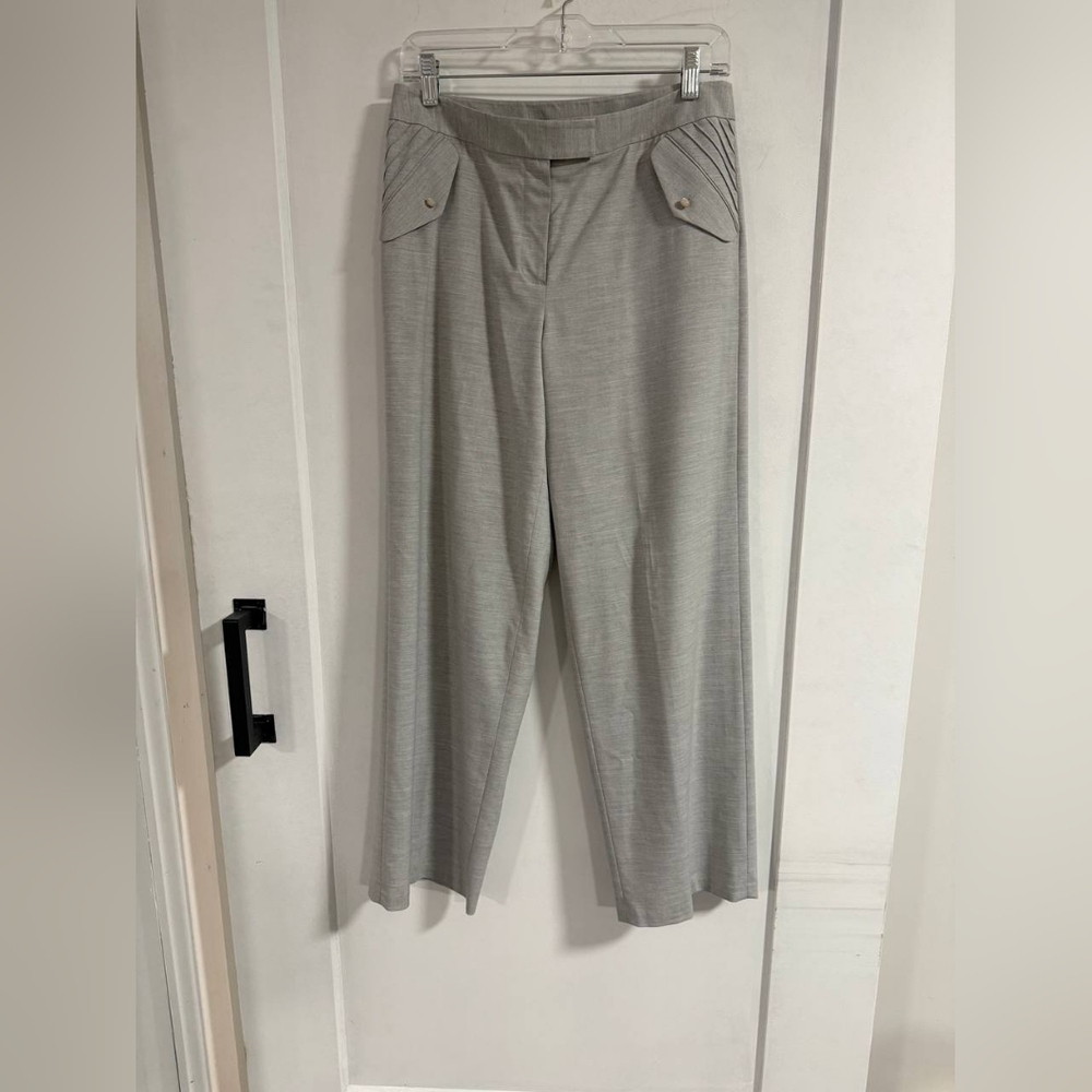 Chic Women's Wide Leg Gray Pants